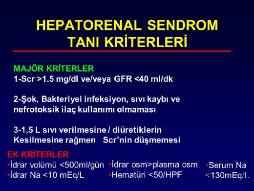 Hepatorenal Sendrom Belirtileri ve Tedavisi